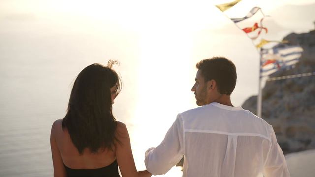 Romantic Wedding Proposal in Santorini
