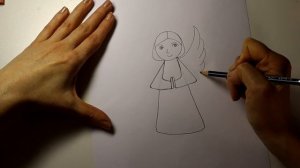 как нарисовать ангела