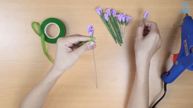 How To Make Limonium Sinuatum Paper Flower From Crepe Paper  DIY Flower Paper