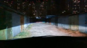 Форд Куга 2 сравнение линзованного света фар. Билед Аозум А3 Мах и родной галоген в линзе .