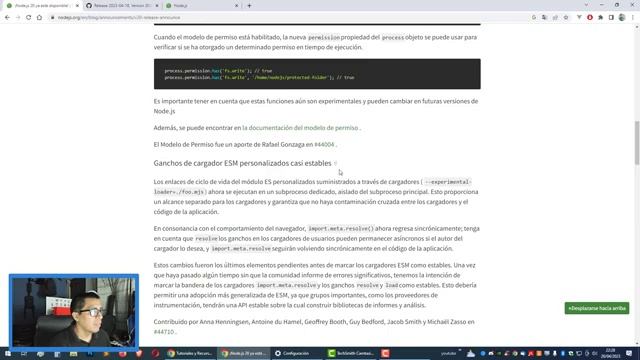 LA NOVEDADES MÁS DESTACADAS QUE TRAE NODE JS 20