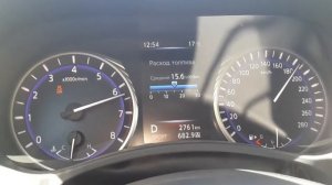 Infiniti Q50 2.0t разгон 0-200 (35.5s)