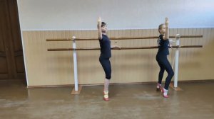 Урок хореографии.  Деми и гранд плие. "Русский стиль" Юрга