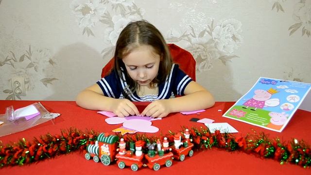 Свинка Пеппа делаем аппликацию [Eva and Play] смотреть онлайн