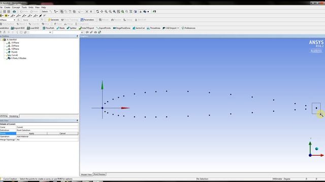 Ansys Design Modeler- How to Import Points in Design modeler from Excel or Notepad