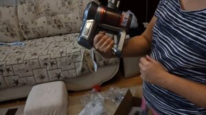 Беспроводной пылесос REDMOND RV UR356 распаковка и тест