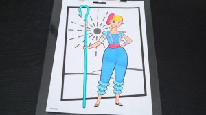 Coloring Toy Story 4 Bo Peep Disney Pixar Coloring Page Prismacolor Markers | KiMMi THE CLOWN