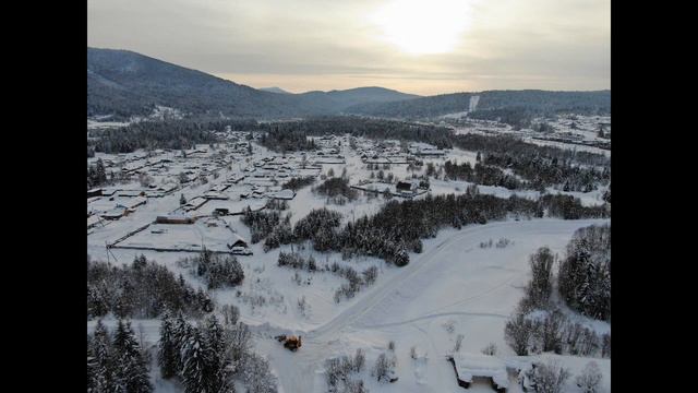 Полёт с коптера п. Кошурниково