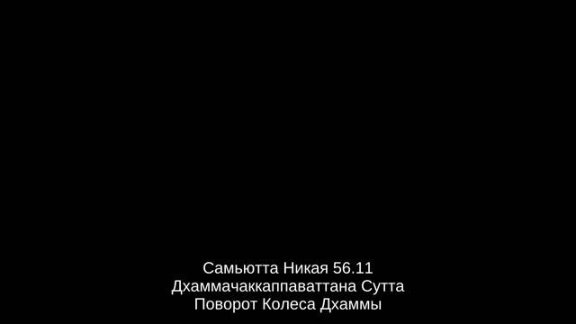 Самьютта Никая 56.11, Дхаммачаккаппаваттана Сутта, Поворот Колеса Дхаммы смотреть онлайн
