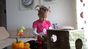 Учим названия фруктов и овощей ! Челендж для детей