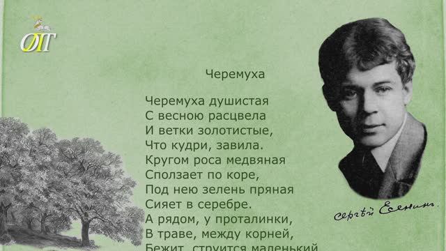 Сергей Есенин, "Черемуха". Читает Галина Соловей