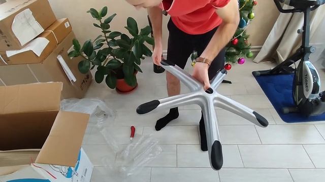 Распаковка и сборка офисного кресла Helmi HL-09