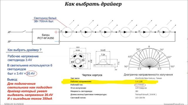 Светодиодная лампа своими руками - How to make LED lamp смотреть онлайн