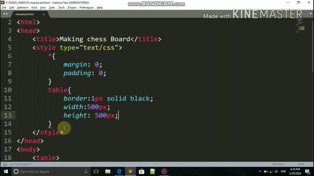 How to Make Chess Board Using HTML CSS for Bigginers