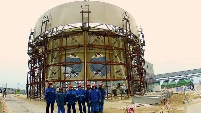 Монтаж первого элемента СПОТ (7 энергоблок НВ АЭС)