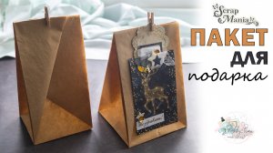 DIY | ПОДАРОЧНЫЙ ПАКЕТ СВОИМИ РУКАМИ | СП ОТ Hobby-time "НОВОГОДНИЙ ХОРОВОД" | 2 ЭТАП | ScrapMania