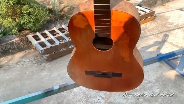 Antique Guitar Old Restoration | Restoration Music Tools Broken
