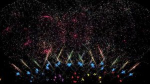 Видео фон салют.