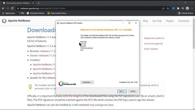 Como instalar Apache Netbeans Java - Curso Java 2022 - Brain Data Center смотреть онлайн