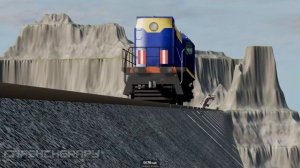 Train Accidents Derailments ✅ Damaged Railways High Speed Passing ✅ BeamNG DRIVE