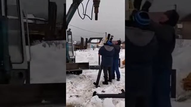 Монтаж винтовых свай под дом 7x8 смотреть онлайн