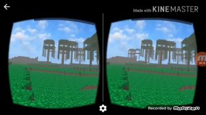 Виртуальная реальность Minecraft с очками и без очков