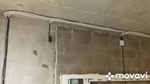 прокладка проводки в гофре под гипсокартон всего лиш за две недели и проводка готова