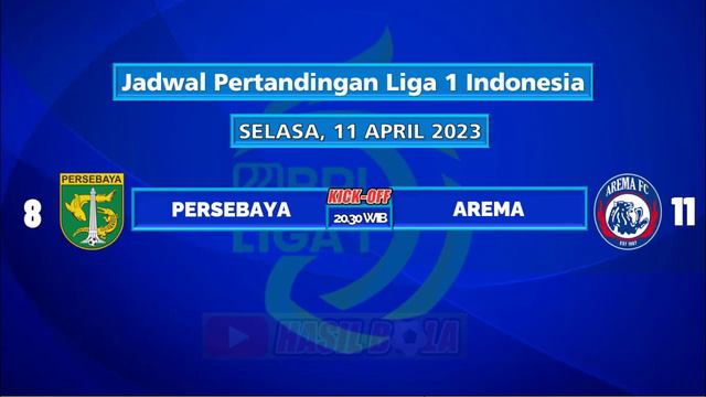 Jadwal Liga 1 2023 Terbaru Pekan ke 33 - Persebaya vs Arema - Klasemen Liga 1 2023 Terbaru
