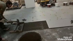 Большая гребенка для укладки плитки 120 на 60