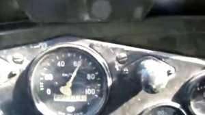 Газ 69 почти на максимальной скорости