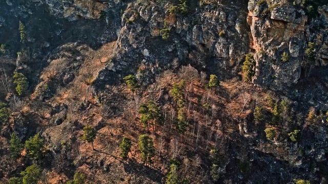 Чегемские водопады (вид с высоты птичьего полёта) #кбр #горы смотреть онлайн