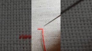 Вышивание крестиком двусторонней иглой на пяльцах