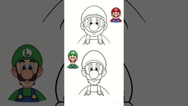 How to draw Mario and Luigi from Super Mario Bros Movie