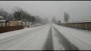 Город Туапсе зимой.