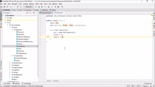 Java Dersleri 127 Algoritma Stack (yığın) ve Queue (kuyruk) смотреть онлайн