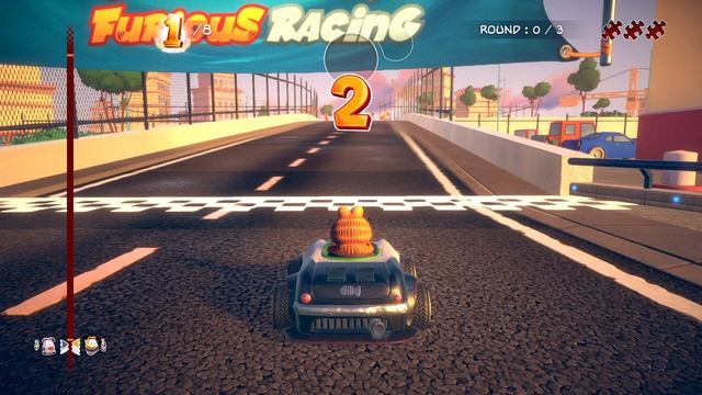 Garfield Kart Furious Racing Gameplay (PC Game). смотреть онлайн