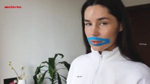 Тейпы Starke. Морщины вокруг глаз. Носогубная складка. Инструкция. Обзор.