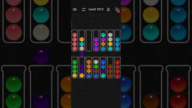 ball sort color water puzzle level 1013 смотреть онлайн