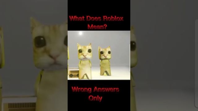 What Does Roblox Mean (Wrong Answers Only) #shorts #videos #roblox смотреть онлайн