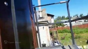 Двухэтажный гараж из сэндвич-панелей