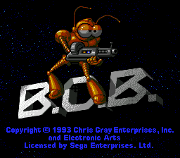 B.O.B | intro sega mega drive (genesis).