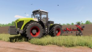 Farming Simulator 22 / Claas Xerion 5000 на разработке полей