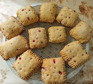 Постное песочное печенье с замороженной смородиной. Рецепт выпечки