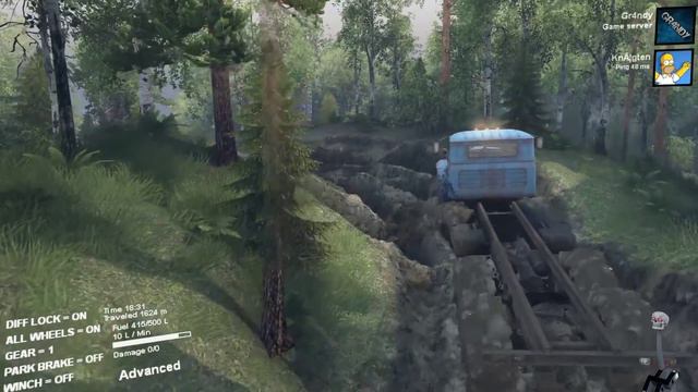 SpinTires | Error 404 | Map Mod | Ural 6614 | Part 1 смотреть онлайн