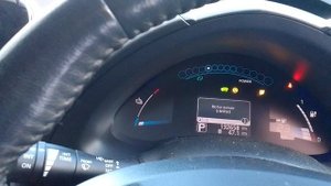 Запуск Nissan leaf в -25 .
