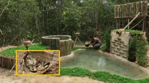 Спасение и строительство самого удивительного подземного водопада в пруду