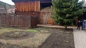 Музей В. П. Астафьева в селе Овсянка, двор дома бабушки Катерины#рыбаковиздивногорска
