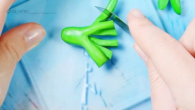 Брокколи из полимерной глины | как слепить брокколи |  полимерная глина