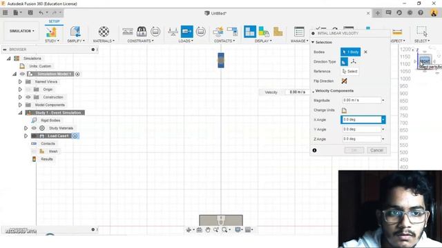 DROP TEST EVENT SIMULATION USING METALS OF VARYING YIELD STRENGTH IN AUTODESK FUSION 360