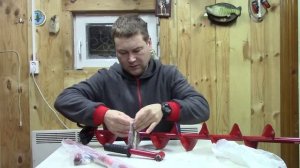 Обзор шуруповерта для рыбалки Elitech ДА 18 УБЛ 2 + шнек 130 мм  +удлинитель. Адаптер-удлинитель.